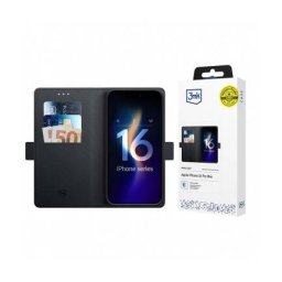Husa 3MK Apple iPhone 16 Pro Max Wallet Negru