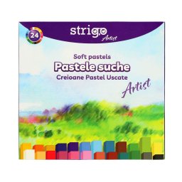 Pasteluri uscate Strigo 24 culori, sectiune patrata SSC398