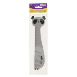 Rigla Strigo plastic Panda, 15 cm