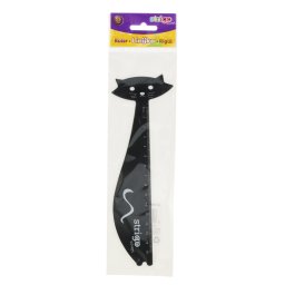 Rigla Strigo plastic Pisica, 15 cm