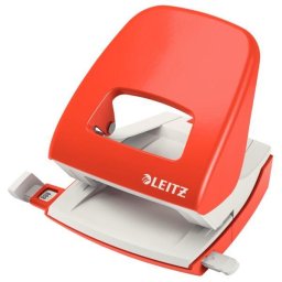 Perforator metalic LEITZ 5008 NeXXt Series, 30 coli - rosu deschis