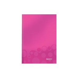 Caiet de birou LEITZ Wow, A5, coperta dura, dictando - roz metalizat