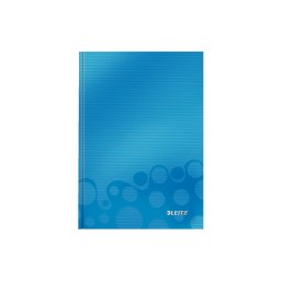 Caiet de birou LEITZ Wow, A5, coperta dura, dictando - albastru metalizat