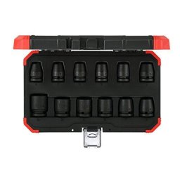 Gedore Red power wrench socket set 1/2 ", 12 pieces (red / black, SW 10mm - 24mm)