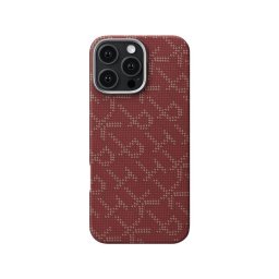 Husa Pitaka Tactile Woven Case, PTK Red/Gold - iPhone 16 Pro