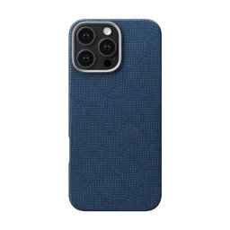 Husa Pitaka Tactile Woven Case, PTK Dark Blue - iPhone 16 Pro Max