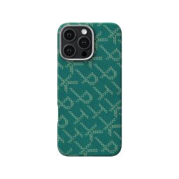 Husa Pitaka Tactile Woven Case, PTK Green/Gold - iPhone 16 Pro