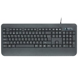 Tastatura slim USB 104 taste lungime cablu 140cm neagra Slim Negru