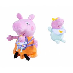 Simba Peppa Pig - Mama Pig with Evie, soft toy