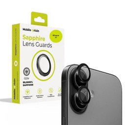 Protecție cameră Mobile Origin camera Sapphire Lens Guards 17 pentru iPhone 17 – Negru