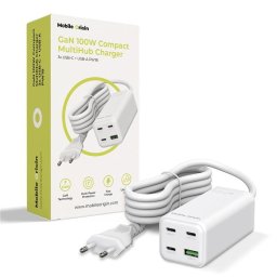 Incarcator Mobile Origin GaN 100W Compact MultiHub PW18, 3x USB-C + USB-A