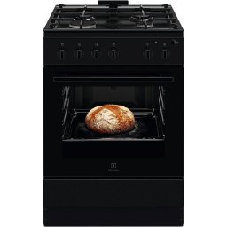 Aragaz Electrolux LKG604013K Aragaz Gaz, 60 cm, 4 arzatoare, 59 L, Negru