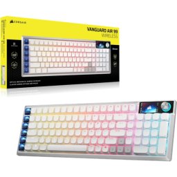 Tastatura VANGUARD Air 99 RGB LED USB/USB Wireless Alb