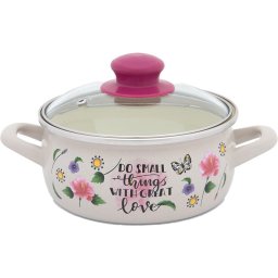 Oala 4.2l cu capac din sticla Spring Metalacemail/20cm/4.2l