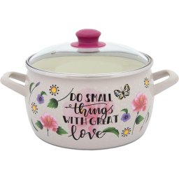 Oala 5.4l cu capac din sticla Spring Metalacemail/22cm/5.4l