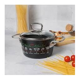 Oala 3.5l cu capac din sticla Italian Food Metalacemail/20cm/3.5l