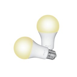 Pachet 2 becuri Trust LED CCT WiFi, E27 luminozitate 806 lm, clasa energetica A+
