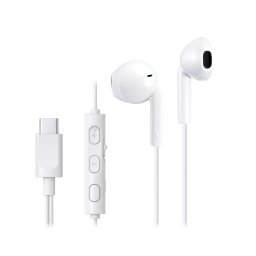 Casti Cu Fir In-Ear Microfon USB-C Alb