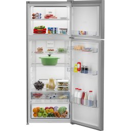 Aparate Frigorifice Frigider cu doua uis Beko RDNE455K40XBN, 406 l, Clasa E, No Frost, NeoFrost Dual, H 185 cm, Argintiu