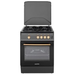 Aragaz NobeLTek Cooking NLT 6603NM/FG1 Aragaz Gaz, 60 cm, 4 arz., Negru Mat