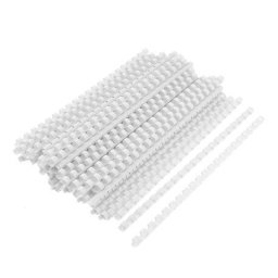 Accesorii birotica Spire de plastic Fellowes 14 mm 100 bucati/set alb