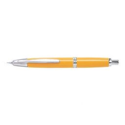 Stilouri Stilou Capless Rhodium Pilot varf mediu penita aur alb corp galben Stilou Pilot Capless Rhodium galben varf mediu