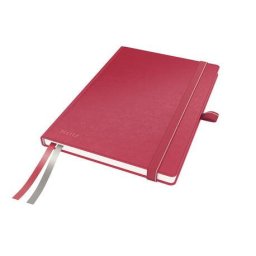 Caiet A5 80 file, matematica, rosu, Leitz Complete