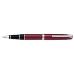 Stilouri Stilou Pilot Falcon Rhodium varf mediu rosu inchis