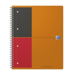 Agenda A4+ 80 file spira dictando Active Oxford portocaliu