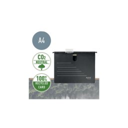 Dosar suspendabil Leitz Recycle carton reciclat si reciclabil A4 cu sina negru Dosar suspendabil Leitz Recycle carton reciclat A4 cu sina negru