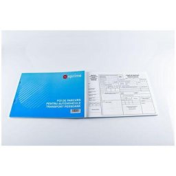 Accesorii birotica Foi parcurs persoane A4 100 file/carnet coperta carton 300 g/mp