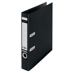 Biblioraft A4 carton partial reciclat negru 5 cm/ 8 cm Leitz 180 Recycle 8 cm