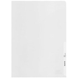 Mapa plastic partial reciclat si reciclabil A4 cu doua deschideri alb 100/set Leitz Recycle Mapa plastic A4 cu doua deschideri alb 100/set Leitz Recycle