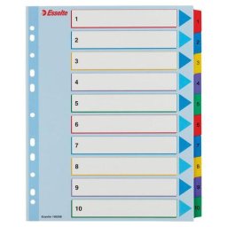 Accesorii birotica Index Esselte A4 Maxi 1-10 reinscriptibil