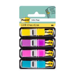 Accesorii birotica Index mini Post-it ® 11,9 mm x 43,2 mm 4 culori asortate in dispenser 24 file/culoare Index Post-it 3M plastic 4 culori