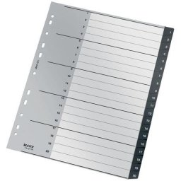 Accesorii birotica Index Leitz Recycle PP partial reciclat si reciclabil A4 1-20 negru Index Leitz Recycle PP reciclat A4 1-20 negru