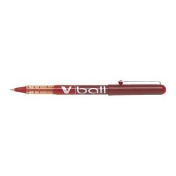 Roller cu cerneala Pilot V-Ball diverse culori 0.5 mm cu capac rosu