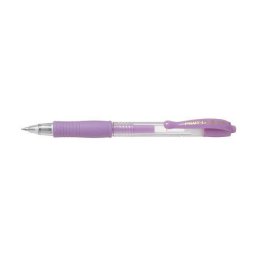 Roller cu gel Pilot G-2 culori pastel 0.7 mm cu click violet