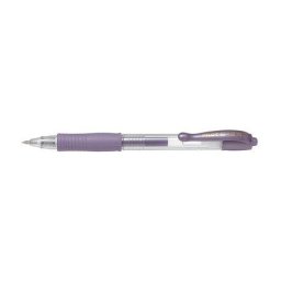 Roller cu gel Pilot G-2 culori metalice 0.7 mm cu click violet