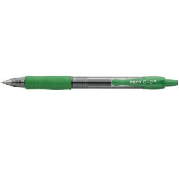 Roller cu gel Pilot Begreen G-2+ diverse culori 0.5 mm cu click verde