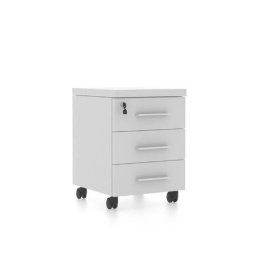 Rollbox cu 3 sertare PAL diverse culori 40x45x57 cm alb