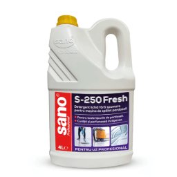 Detergent profesional pardoseala Sano S-250 Fresh 4 litri Detergent profesional pardoseala 4 litri Sano S-250