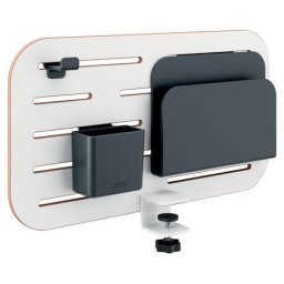 Accesorii birotica Kit organizator pentru birou Leitz cu 3 suporturi 42x25 cm Alb