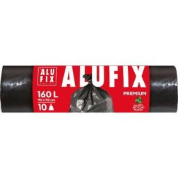Diverse articole de curatenie Saci menajeri 160 L 90 x 110 cm LDPE negri 10 buc/rola