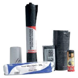 Diverse articole de curatenie Saci menajeri 240 l 110 x 125 cm LPDE negru 10 bucati/rola