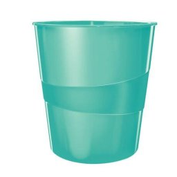 Accesorii birotica Cos hartie plastic 15 L Leitz WOW turcoaz metalizat