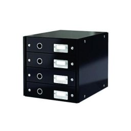 Accesorii birotica Suport documente cu 4 sertare negru carton laminat Leitz