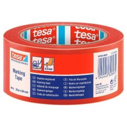 Accesorii birotica Banda adeziva marcare rosu PVC 50 mm x 33 m