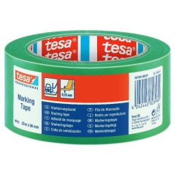 Accesorii birotica Banda adeziva verde PVC 50 mm x 33 m marcare