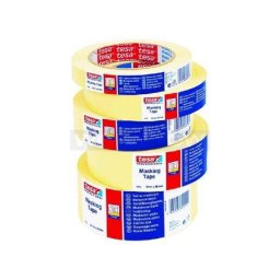 Accesorii birotica Banda adeziva hartie galbena 19 mm x 50 m Banda adeziva mascare universala 19 mm x 50 m 4323 Tesa